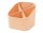 HAN Stiftehalter X-LOOP pastellorange Kunststoff 4 Fächer 11,1 x 11,1 x 10,5 cm