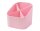 HAN Stiftehalter X-LOOP pastellrosa Kunststoff 4 Fächer 11,1 x 11,1 x 10,5 cm