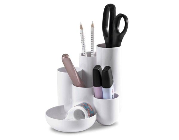 HAN Schreibtisch-Organizer CAMPUS weiß Polystyrol 6 Fächer 13,1 x 15,4 x 13,7 cm