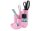 HAN Schreibtisch-Organizer CAMPUS pastellrosa Polystyrol 6 Fächer 13,1 x 15,4 x 13,7 cm