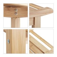 relaxdays Sitzbank 10020949_0 braun Holz 66,0 cm