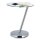 relaxdays Beistelltisch rund Glas silber 45,0 x 45,0 x 52,0 cm, 1 St.