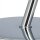 relaxdays Beistelltisch rund Glas silber 45,0 x 45,0 x 52,0 cm, 1 St.