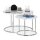 relaxdays Beistelltische-Set rund MDF-Platte weiß, 2 St.