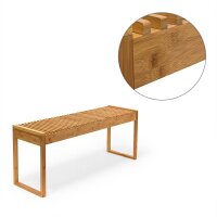 relaxdays Sitzbank 10019025_0 braun Holz 120,0 cm