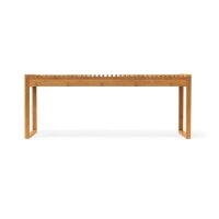 relaxdays Sitzbank 10019025_0 braun Holz 120,0 cm