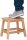 relaxdays Tritthocker natur, H: 25,5 cm
