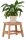 relaxdays Tritthocker natur, H: 25,5 cm