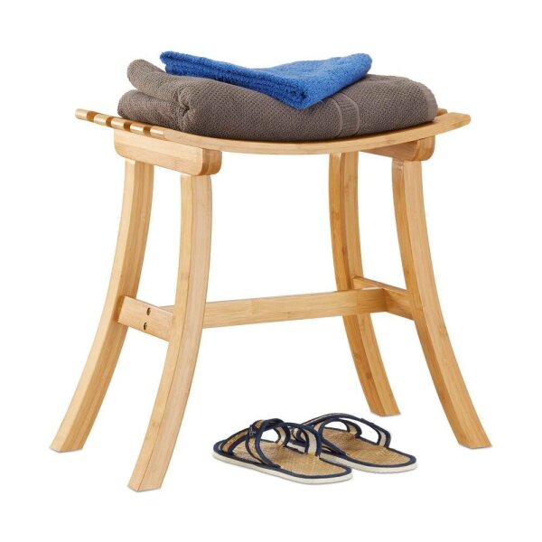 relaxdays Badhocker 10022339_0 braun, 1 St.