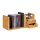 relaxdays Schreibtisch-Organizer braun 80,5 x 19,0 x 21,0 cm, 1 St.