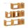relaxdays Schreibtisch-Organizer braun 80,5 x 19,0 x 21,0 cm, 1 St.