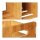 relaxdays Schreibtisch-Organizer braun 80,5 x 19,0 x 21,0 cm, 1 St.
