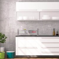 relaxdays Küchen-Organizer weiß, silber 94,0 x...