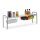 relaxdays Küchen-Organizer weiß, silber 94,0 x 23,0 x 32,0 cm, 1 St.