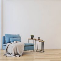 relaxdays Beistelltische-Set rund Holz braun, 3 St.