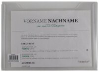 FolderSys Dokumententasche DIN A5 transparent glatt 0,20...
