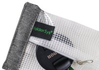 FolderSys Schnappverschlussbeutel DIN A7 transparent/grau 0,20 mm, 1 St.