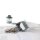FolderSys Schnappverschlussbeutel DIN A7 transparent/grau 0,20 mm, 1 St.