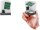 FolderSys Schnappverschlussbeutel DIN A7 transparent/grau 0,20 mm, 1 St.