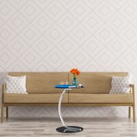 relaxdays Beistelltisch rund Glas schwarz 40,0 x 40,0 x 55,0 cm, 1 St.