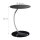 relaxdays Beistelltisch rund Glas schwarz 40,0 x 40,0 x 55,0 cm, 1 St.