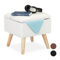 relaxdays Wohnzimmer-Hocker mit Stauraum 10029605_49...