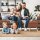 relaxdays Wohnzimmer-Hocker mit Stauraum 10029605_49 weiß, 1 St.