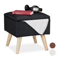 relaxdays Wohnzimmer-Hocker mit Stauraum 10029605_46...