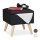 relaxdays Wohnzimmer-Hocker mit Stauraum 10029605_46 schwarz, 1 St.
