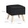relaxdays Wohnzimmer-Hocker mit Stauraum 10029605_46 schwarz, 1 St.