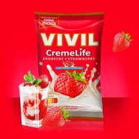 VIVIL® Creme Life Erdbeere Bonbons 23 St./ 90,0 g, 1...