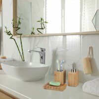 relaxdays Badaccessoires-Set braun, 1 Set