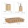 relaxdays Badaccessoires-Set braun, 1 Set
