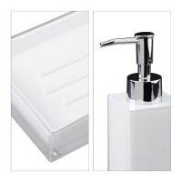 relaxdays Badaccessoires-Set weiß, 1 Set