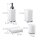 relaxdays Badaccessoires-Set weiß, 1 Set