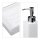 relaxdays Badaccessoires-Set weiß, 1 Set