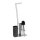 relaxdays WC-Garnitur silber Metall, 1 St.
