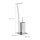 relaxdays WC-Garnitur silber Metall, 1 St.