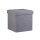 relaxdays Wohnzimmer-Hocker mit Stauraum 10019047_709 grau, 1 St.