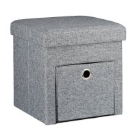 relaxdays Wohnzimmer-Hocker mit Stauraum 10020369_111...