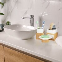 relaxdays Badaccessoires-Set braun, 1 Set