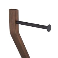 relaxdays WC-Garnitur schwarz Metall, 1 St.