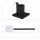 relaxdays WC-Garnitur schwarz Metall, 1 St.