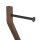 relaxdays WC-Garnitur schwarz Metall, 1 St.