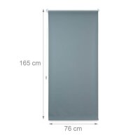 relaxdays Rollo grau 80,0 x 165,0 cm  ( 10021307_734 )