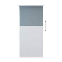 relaxdays Rollo grau 80,0 x 165,0 cm  ( 10021307_734 )