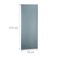 relaxdays Rollo grau 80,0 x 210,0 cm  ( 10021307_735 )