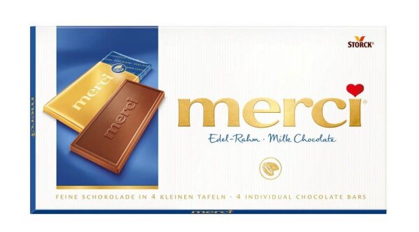 merci® Edel-Rahm Schokolade 4 St./ 100,0 g  ( 140101-00 )
