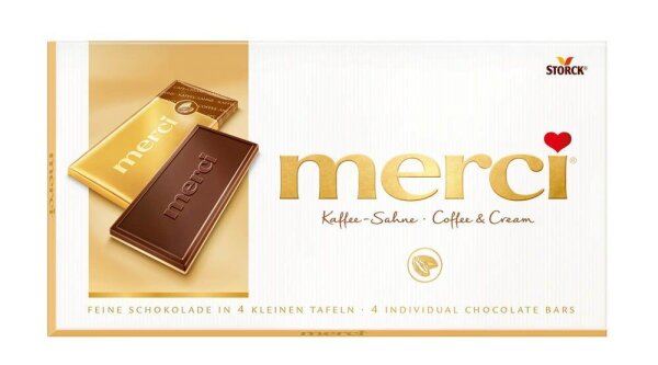 merci® Kaffee-Sahne Schokolade 4 St./ 100,0 g  ( 140118-00 )