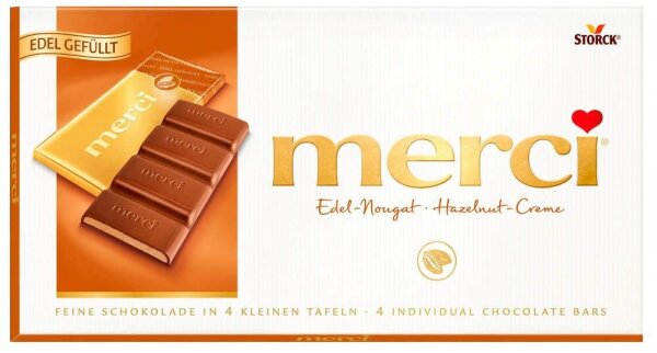 merci® Edel-Nougat Schokolade 4 St./112,0 g  ( 140439-00 )